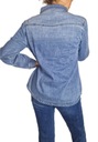 Dámska džínsová košeľa Jednoduchá Klasická Výstrih golier