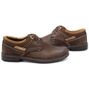 Мужские повседневные кожаные туфли на шнуровке ПОЛЬША 298GT коричневый 41
