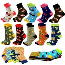 10 женских носков, красочные хлопковые длинные носки с яркими узорами