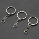 50PCS PRACTICAL SILVER MÉTAL KEY RING WITH JUMP RING AND FINE WORKMANSHIPphoto 9