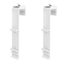 Удлиненные крючки для белых мини-жалюзи день-ночь.