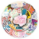 Водонепроницаемые наклейки на стикеры на стикерах. Смешанные наклейки Сохраняйте спокойствие 50 ПК