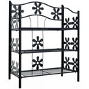 МЕТАЛЛИЧЕСКАЯ ПОЛКА САДОВАЯ ПОДСТАВКА ДЛЯ ЦВЕТОВ, 3 ПОЛКИ