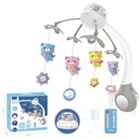 КАРУСЕЛЬ ДЛЯ кроватки ПРОЕКТОР ПУЛЬТ ДИСТАНЦИОННОГО УПРАВЛЕНИЯ МЕЛОДИИ ЗВУКИ ЖИВОТНЫХ СЕРЫЙ