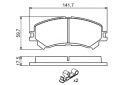 BOSCH A3841B PLAQUETTES FREIN NISSAN (DFAC) QASHQAI (J10) 12/07- NISSANphoto 12