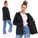 KURTKA PRZECIWDESZCZOWA Z KAPTUREM WIATRÓWKA LEKKA UNISEX MORAJ CZARNA XXL