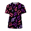 3D tričko hudobné symboly tlačené tričká hi Dominujúci vzor zmiešané vzory