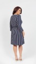 ПЛАТЬЕ БОЛЬШОГО РАЗМЕРА, ТЕМНО-СИНОЕ В БЕЛЫЕ ПОЛОСКИ, 8XL #4