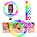 LAMPA PIERŚCIENIOWA LED RING 35 CM + STATYW SELFIE VIDEO UCHWYT NA TELEFON Temperatura barwowa 5500 K