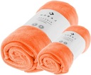 НАБОР ПОЛОТЕНЦЕВ 2 шт. 70х140 + 50х100 ОРАНЖЕВЫЙ