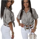 CASUALOWA PRZEWIEWNA KOSZULA WIĄZANA NA DOLE CORTNEY! WZ.3