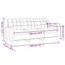 VIDAXL 3-OSOBOWA SOFA BORDOWA 180 CM TEKSTYLIAphoto 8