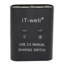 Prepínač USB Sharing Peripheral Switcher Black Značka inna