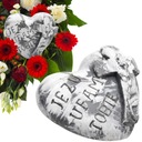 СЕРДЦЕ УКРАШЕНИЕ МОГИЛЫ ВЕНОК ШТУКАТУРКА ИИСУС Я ВЕРЮ В ТЕБЯ