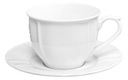 ЧАШКА LIQUID MARIA 350 МЛ + Блюдце 17 СМ БОЛЬШАЯ БЕЛАЯ