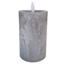 ОВАЛЬНАЯ СВЕЧА имитация БЕТОНА АККУМУЛЯТОРНАЯ ВСТАВКА 12,5см