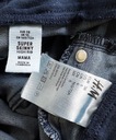H&M MAMA_jeansy ciążowe Super Skinny_36/S L76cm Zapięcie brak