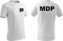 Koszulki MDP koszulka mdp czarne koszulki mdp z nadrukiem strażackie XL Kolekcja ubrania MDP OSP Straż