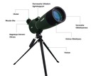 Luneta obserwacyjna Svbony SV28 25-75X70mm 75 x 70 mm Waga produktu z opakowaniem jednostkowym 0.46 kg