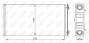 NRF CHAUFFAGE 194X370X42MM DAF 65 CF 75 CF 85 CF 95 XF CF 65 CF 75photo 15