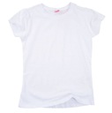 BIAŁY T-SHIRT w-f DZIEWCZYNKA 134/140 E38B