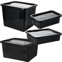 4X ПЛАСТИКОВЫЙ КОНТЕЙНЕР С КРЫШКОЙ ПЛАСТИКОВАЯ КОРОБКА