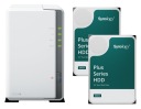 NAS Synology DS223j + 2x 6 ТБ Synology HAT3300