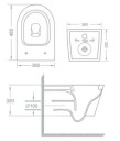 БЕЗОБОДКОВЫЙ УНИТАЗ VELDMAN TORNADO VILA SLIM PREMIUM SEAT