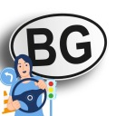 Болгария - наклейка на автомобиль BG