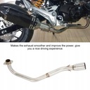 TUBO DE ESCAPE CON LACZEM SRODKOWYM PARA HONDA MSX125 2013-2019 ACERO ACERO INOXIDABLE 