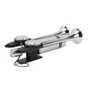 KLAXON TIR DOUBLE TUBE 12/24V HAUT-PARLEUR PNEUMATIQUE 300DB CHROMEphoto 16