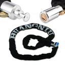 ЦЕПЬ ЗАМКА С КЛЮЧОМ для велосипеда, скутера Scooter Strong, ЧЕРНАЯ