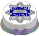 OPŁATEK NA TORT 4 POLICJA police policjant auto 20 Kod producenta polop4