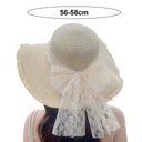 Женская соломенная шляпа с кружевным бантом и искусственным жемчугом, пляжная шляпа от солнца, широкая