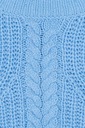 New Look Efektowny Kobiecy Błękitny Sweter Warkocz Sploty Bawełna S 36 Rozmiar 36
