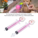 2PCS Baby Nasal Іригатор Мультфільм у формі шприца Силікон 2H