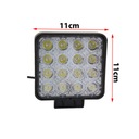 HALÓGENO DIODO LUMINOSO DIODO LUMINOSO LED FARO EN FUNCIONAMIENTO 16 DIODO LUMINOSO DIODO LUMINOSO LED 48W 12V 24V GRUESA 