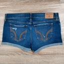 HOLLISTER Dámske džínsové šortky veľ.28 Dominujúci vzor bez vzoru