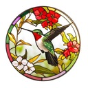 Наклейка на окно, украшение для окна, простая установка, ПВХ, стиль «Колибри А».