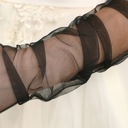 Dámske tylové dlhé svadobné rukavice Rukavice na lakte Veľkosť S