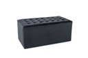 ПУФ LORI 2 VELVET ЧЕРНЫЙ BLUVEL 19