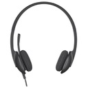 Słuchawki Logitech H340 981-000475 (kolor czarny) Głębokość produktu 24 cm
