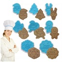 ФОРМЫ ДЛЯ ТОРТОВ ДЛЯ РОЖДЕСТВЕНСКИХ ПРЯНИКОВ 8 ШТ.