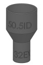 Адаптер Мирка 1025/1230 32E 50.5ID Cyklon SN50T6