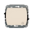 Выключатель звонка 1WP-4 Karlik Trend БЕЖЕВЫЙ