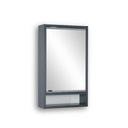 Шкаф для ванной комнаты с зеркалом SONIA 40 GRAPHITE RIGHT