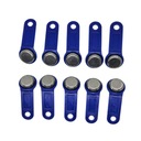 10 ШТ. Бесконтактный ключ PASTILLE Dallas iButton ПРОГРАММИРУЕМЫЙ RW1990 Синий