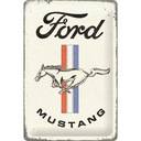 Вывеска FORD MUSTANG, листовой металл, 20х30