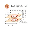 Pec na pizzu dvojitá Basic Vetro 2/40 2 pizza 2400W - Hendi Značka Hendi