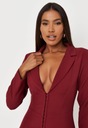 MISSGUIDED SUKIENKA V-NECK 404 XXJ__XS Kolor czerwony